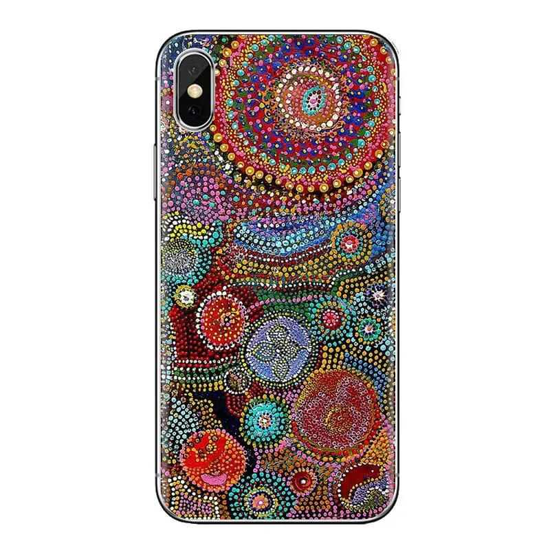 For iPod Touch Apple iPhone 11 Pro 4 4S 5 5S SE 5C 6 6S 7 8 X XR XS Plus Max drawing surreal colorful psychedelic TPU Shell Case |