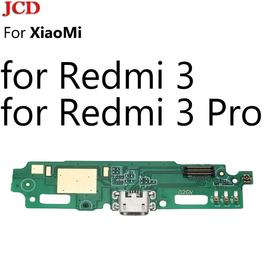JCD 2 шт. USB разъем зарядного устройства Разъем Порт док-станция гибкий кабель для Xiaomi для Redmi 2 2A 3S 4A 4X 5A Note4X Global 4 Note 3 Pro 5A - Color: For Redmi 3 3 Pro