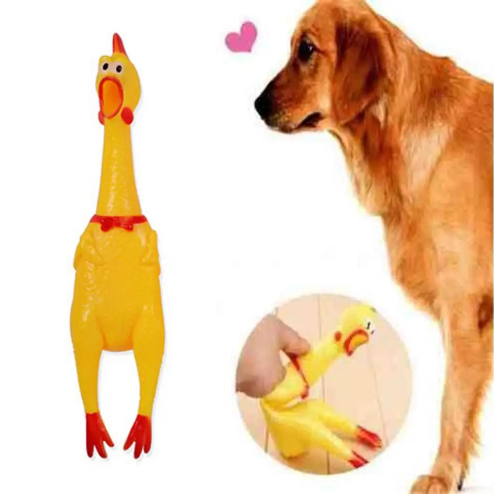 

Squeaker Shrilling Screaming Chicken Slow Rising Vent Toy Stress Relieve Squeak Squeaker Chew Gift Creative Pet Dogs Toys