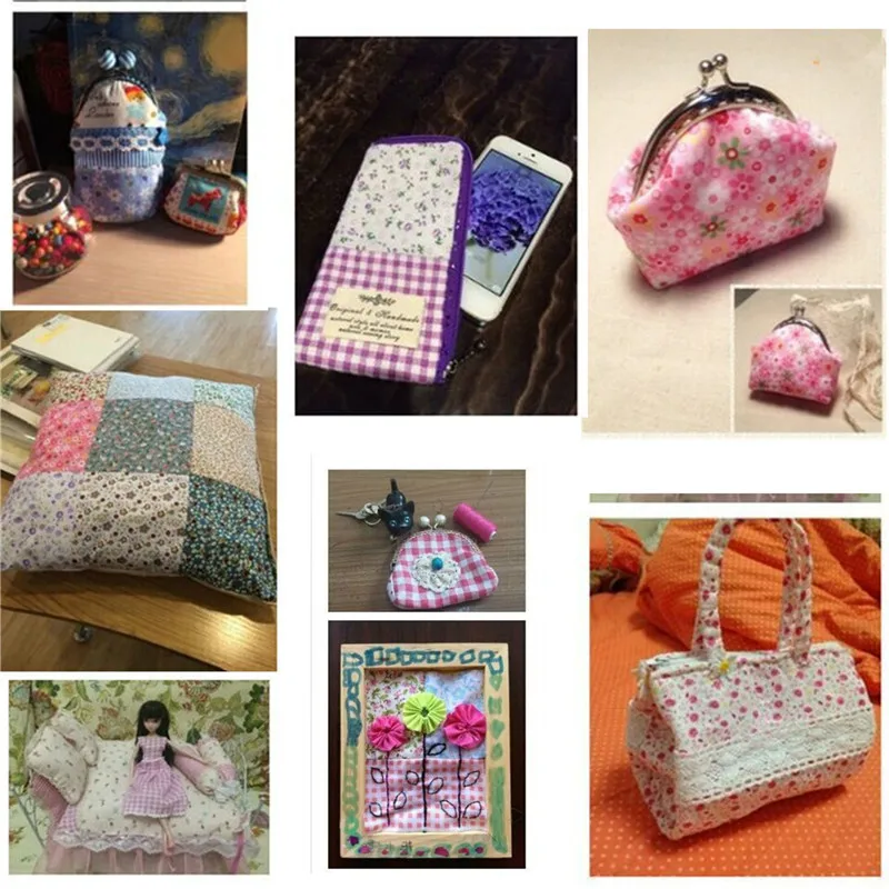 Хлопчатобумажная ткань с цветочным принтом 15 шт./компл. 20 см х 25 стеганые ткани