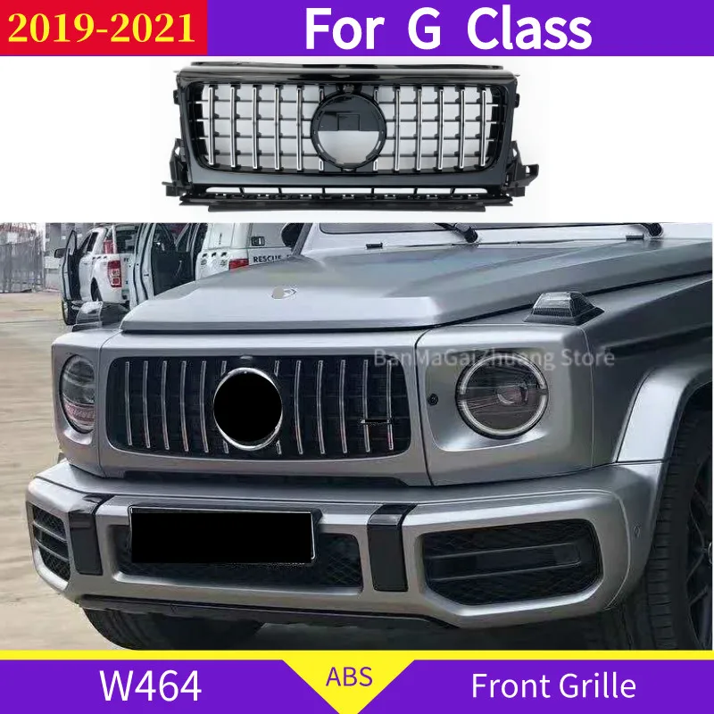 

Решетка переднего бампера GT для Mercedes-Benz W464 G Class 2019-2021 Facelift G550 G500 ABS sport, передняя решетка не подходит для G63