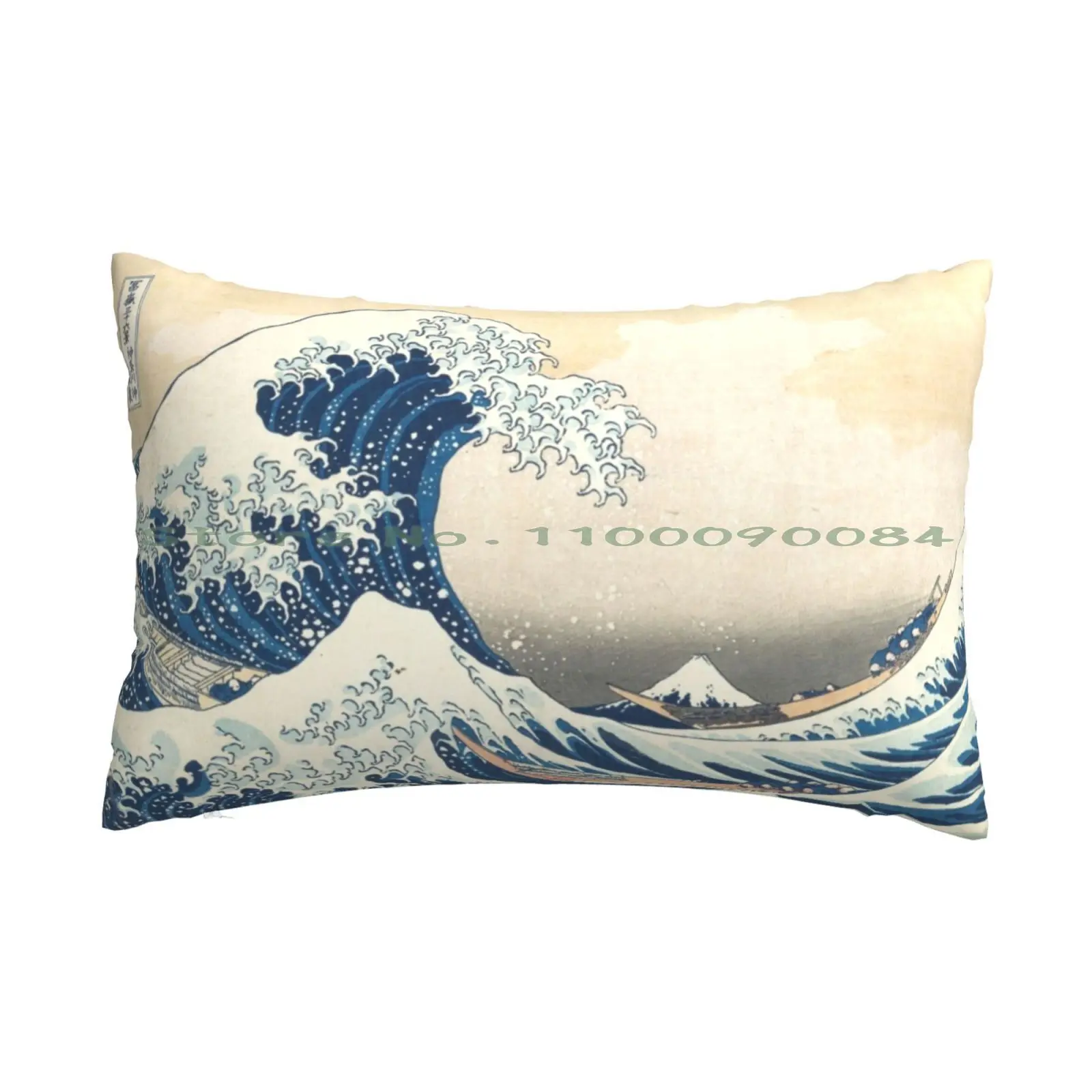 

Чехол с диваном The Great Wave Off Kanagawa от Katsushika Hokusai из сериала «Тридцать шесть видов» на подушке «Фудзи» 20x30 50*75