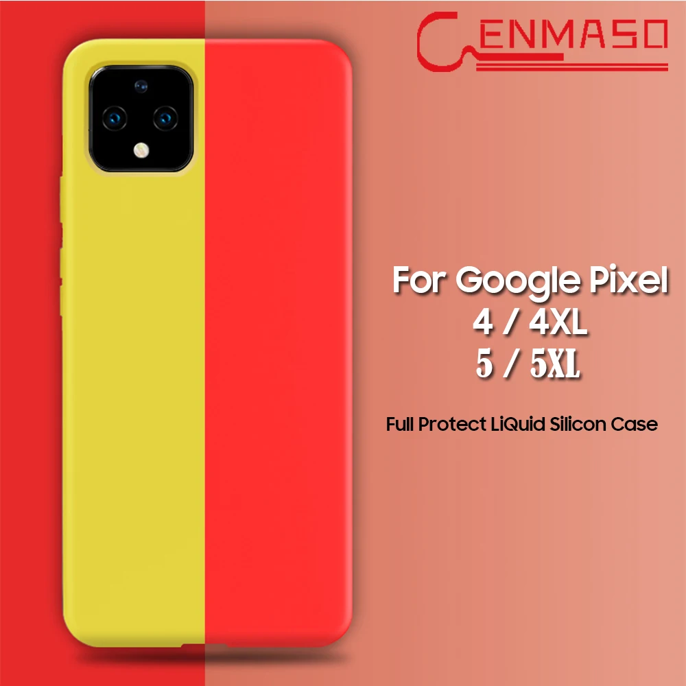 

Capa for Google Pixel 4 5 Case Ultra Thin Soft Liquid Silicone Case for Google Pixel 4XL 5 4 XL 5XL Full Case Shockproof Funda