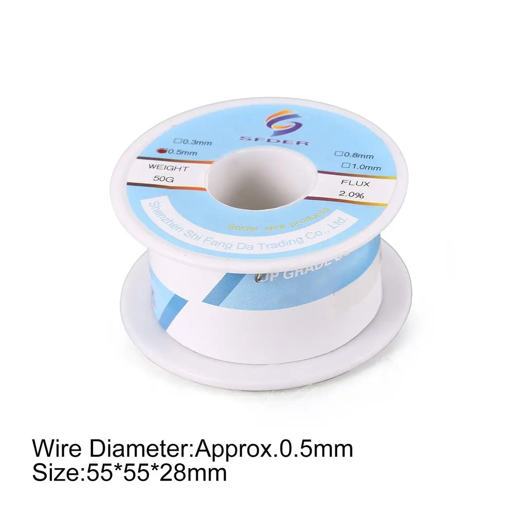 

SFD 0.5MM 50g High Purity Low-melting Tin Lead Tin Wire Solder Stick Melt Rosin Core Alloy Solder Soldering Wire Roll