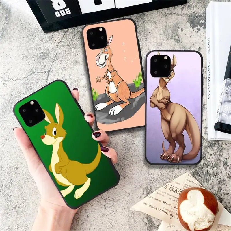 Милый чехол для телефона кенгуру iPhone 11 12 Pro mini pro XS MAX 8 7 6 6S Plus X 5S SE 2020 XR | Мобильные