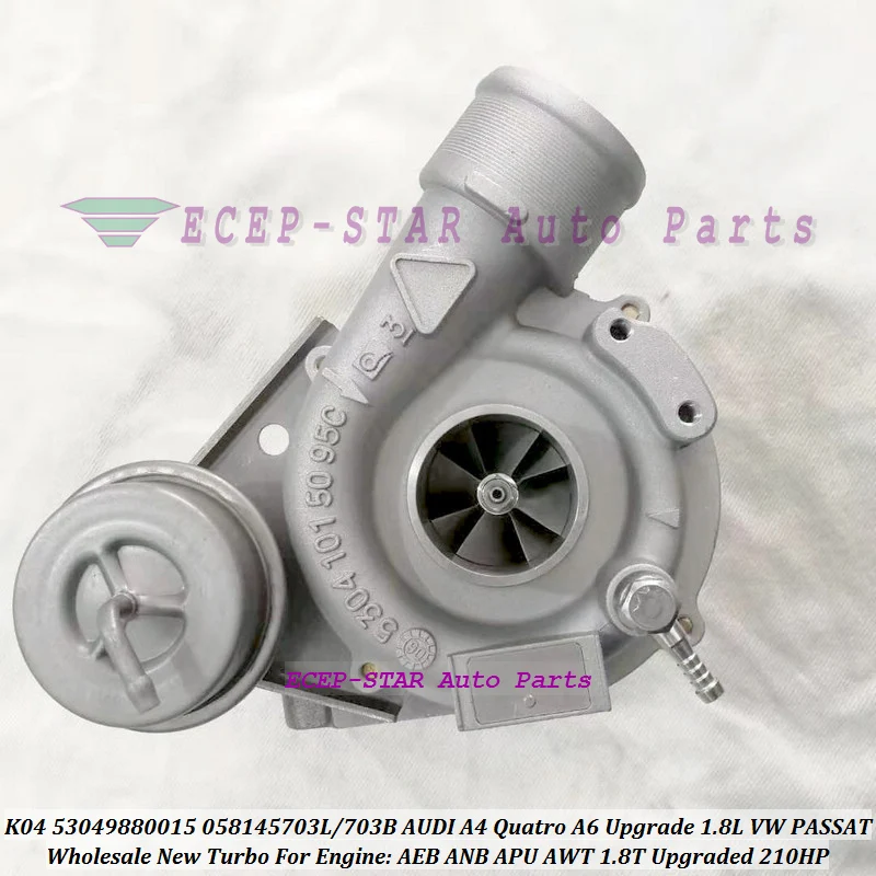 Турбо для AUDI A4 Qua tro A6 Upgrade 1.8L VW PASSAT AEB ANB APU AWT 1 8 T Модернизированный 210HP K04 15 53049880015