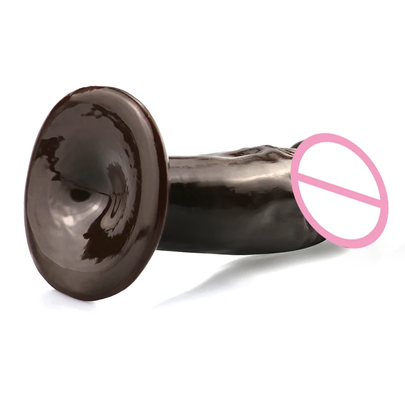 Реалистичный силиконовый пенис для женщин 11 см с сильной присоской женская
