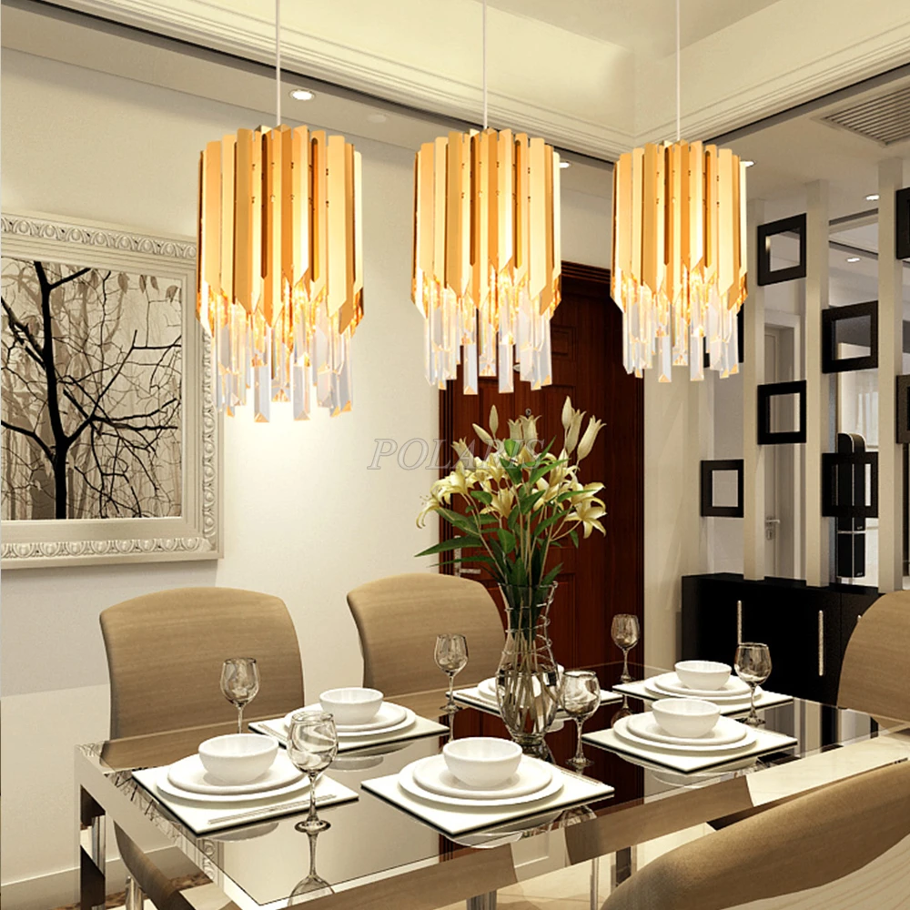Modern Chandelier Crystal Lighting Hotel LED Lustre de Cristal Pendant Hanging Lamp Living Dining Room | Лампы и освещение