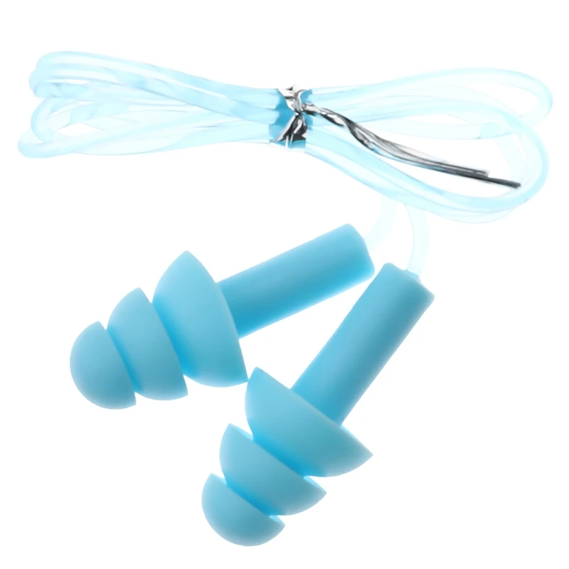 Водонепроницаемые Мягкие беруши для путешествий сна шумоподавление плавания с