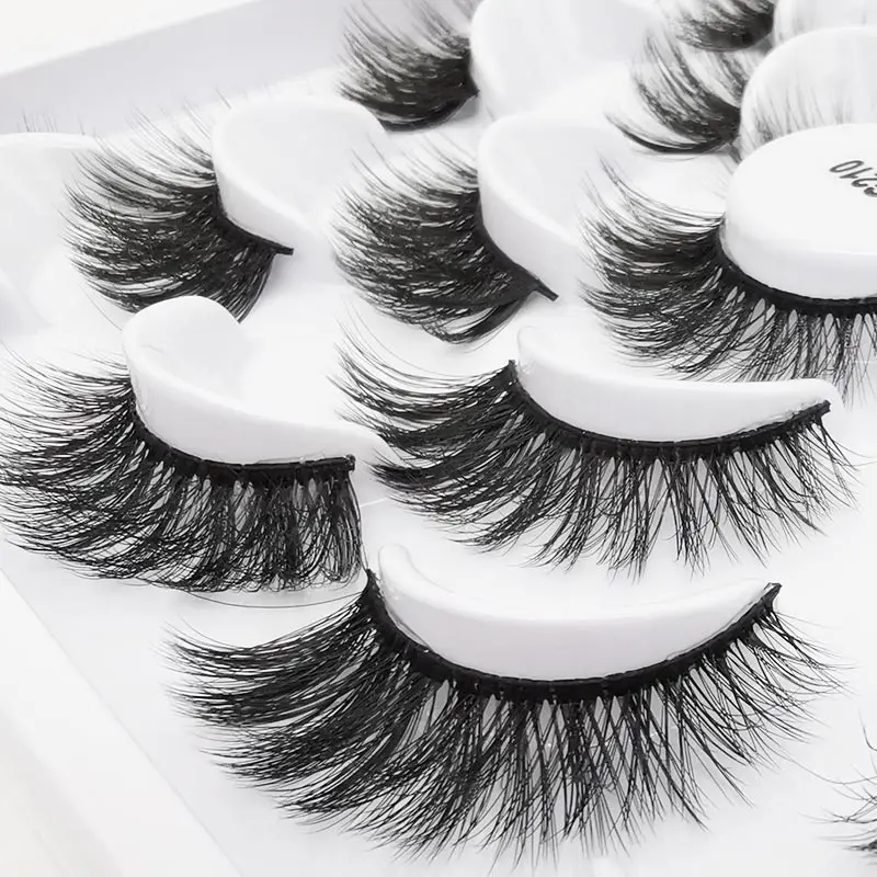 Mink eyelashes 3d mink hair eyelashes10 pairs long makeup 3d faux nature fake lashes extension false eyelashes Wholesale(10P
