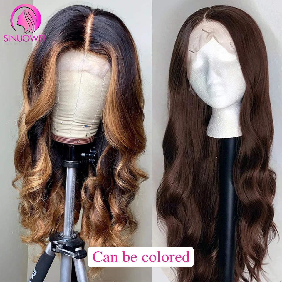 13X4 HD прозрачный кружевной передний парик из человеческих волос для женщин