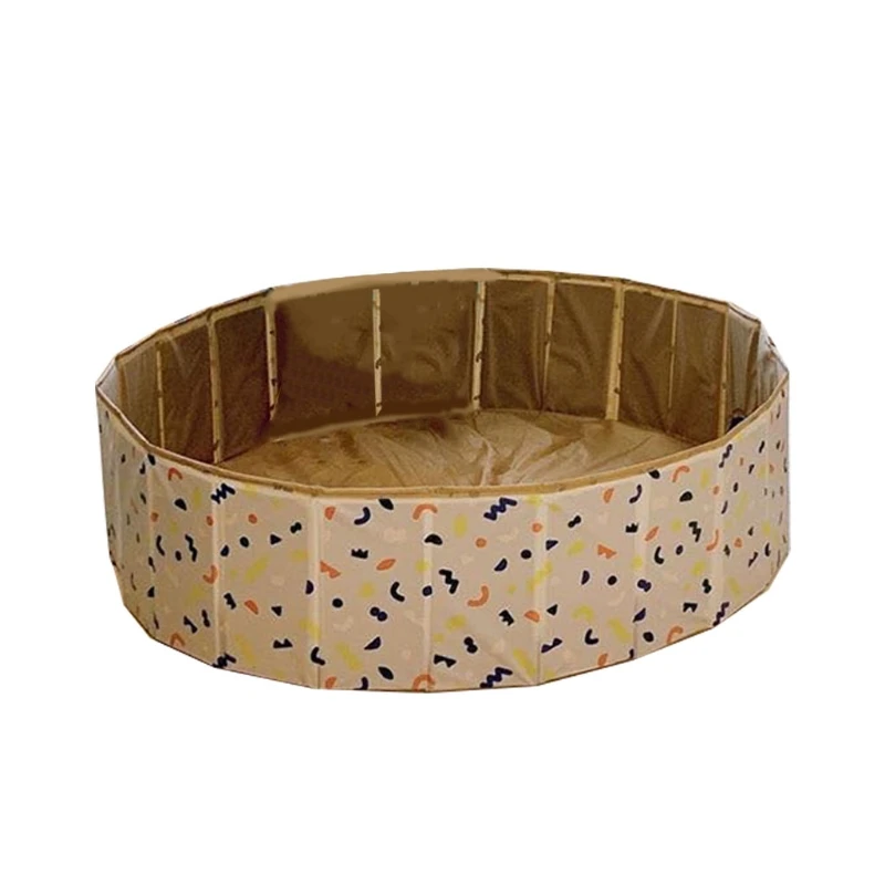 

HX5D Kids Playpen Ocean Ball Pit Baby Infant Foldable Pool Soft Round Colorful Balls Fence Play Space Room Decor