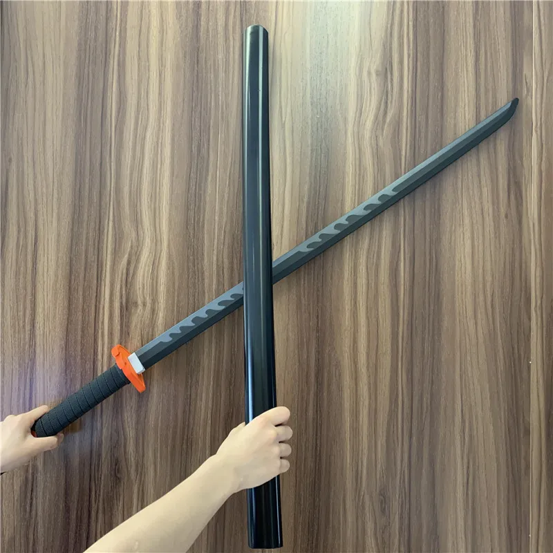 Cos подарок 1:1 убийца демонов меч оружие Rengoku Kyoujurou огненный черный серый Sowrd нож