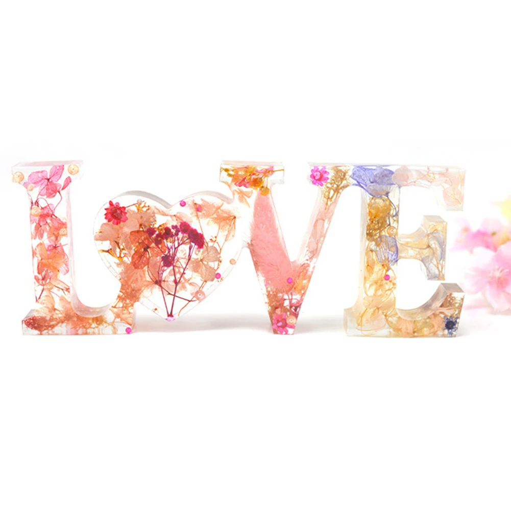 DIY домашняя Семья Любовь эпоксидная смола литье формы орнамент изготовление