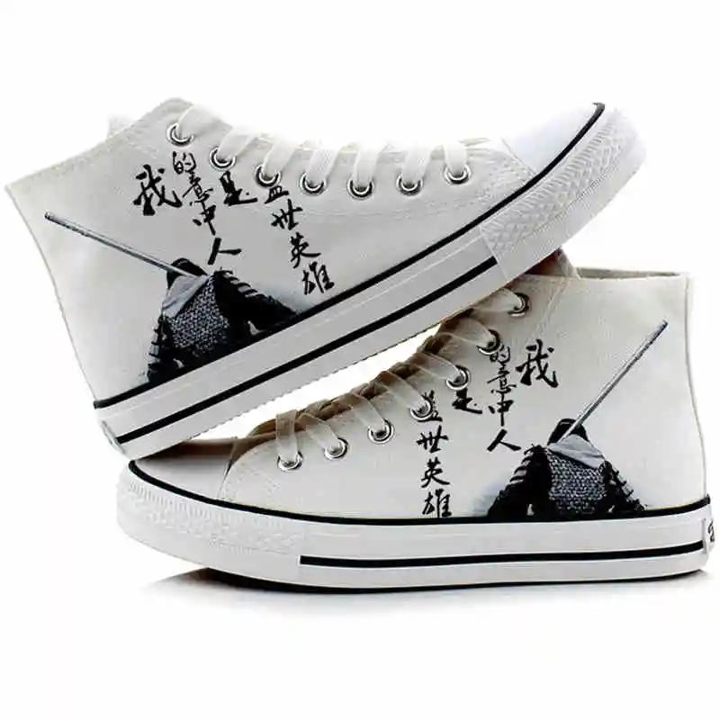

Высокое качество Q унисекс с рисунком из аниме Косплэй китайский Odyssey ZhiZunBao обувь Повседневное парусиновые туфли с героями мультфильмов кит...