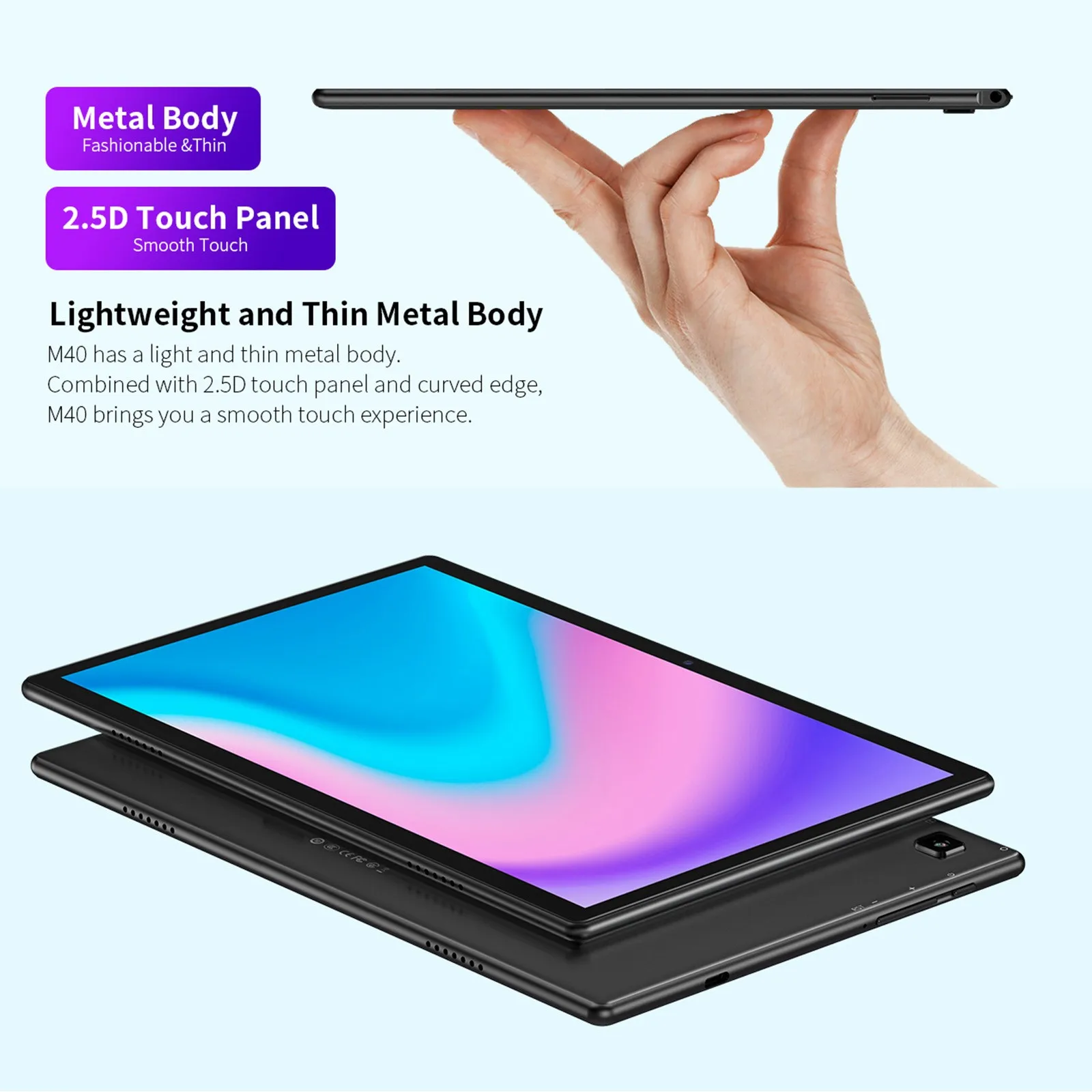 Newest 10.1 inch Tablet Teclast M40 Android 10.0 6GB RAM 128GB ROM Mali-G52 3EE GPU 8MP Camera Bluetooth 5.2 4G WiFi Phone Call |