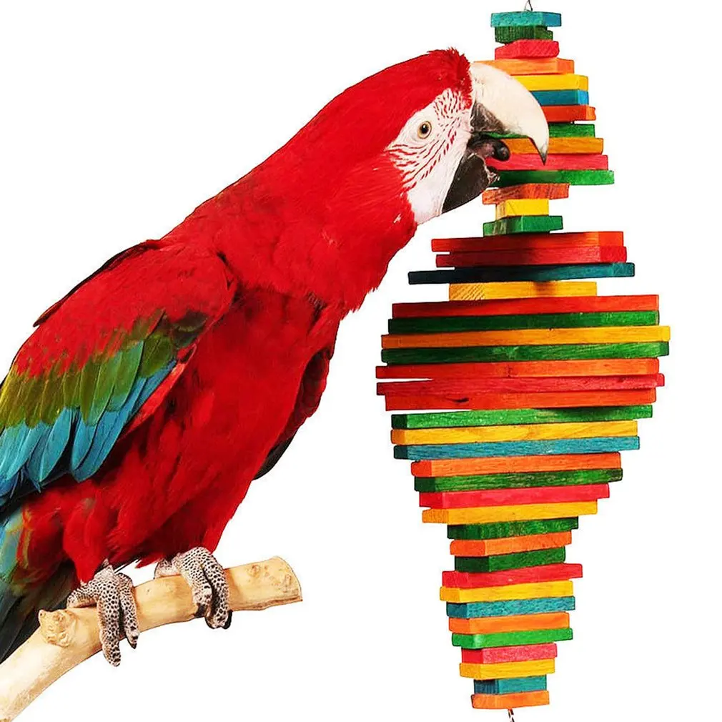 

Parrots Toys And Bird Accessories Parrots Reliable & Chewable - Swing Hanging Chewing Bite Bridge Wooden Multi-layer Grinds Toys