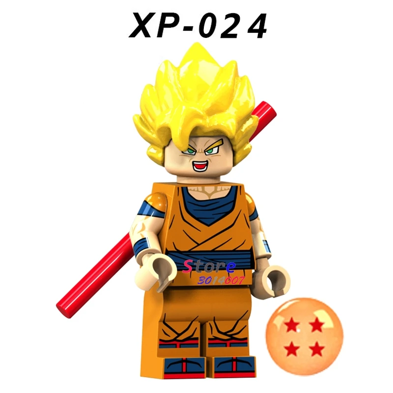XP024 Один строительный конструктор Dragon Ball Z Goku Gotenks Torankusu Tien Shinhan Android 18 лазурит Коллекция игрушек для детей - Цвет: XP024
