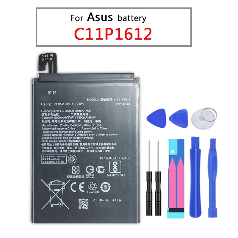 C11P1612 для Asus ZE553KL ZenFone 3 Zoom Dual SIM LTE Zenfone S 4850mAh аккумулятор телефона|Аккумуляторы