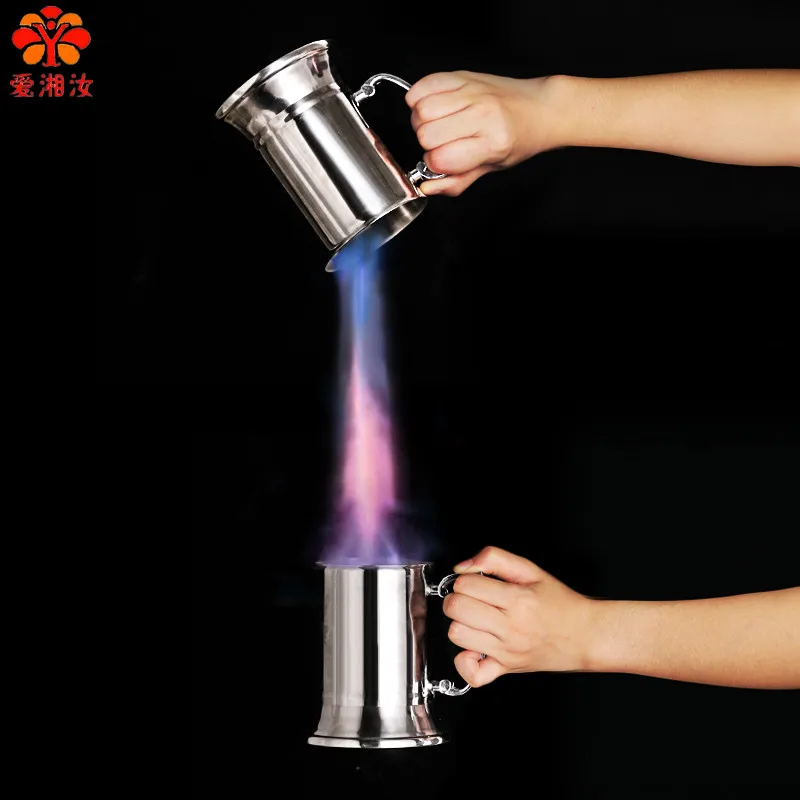 

Бокал огня, Турецкая кофейная кружка, бармен, шейкер, металлические Коктейльные Бокалы из нержавеющей стали 500 мл