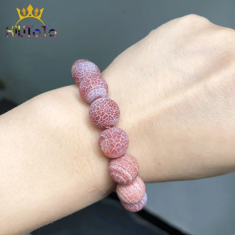 Натуральный камень красный морозный краб агат оникс Круглый свободный