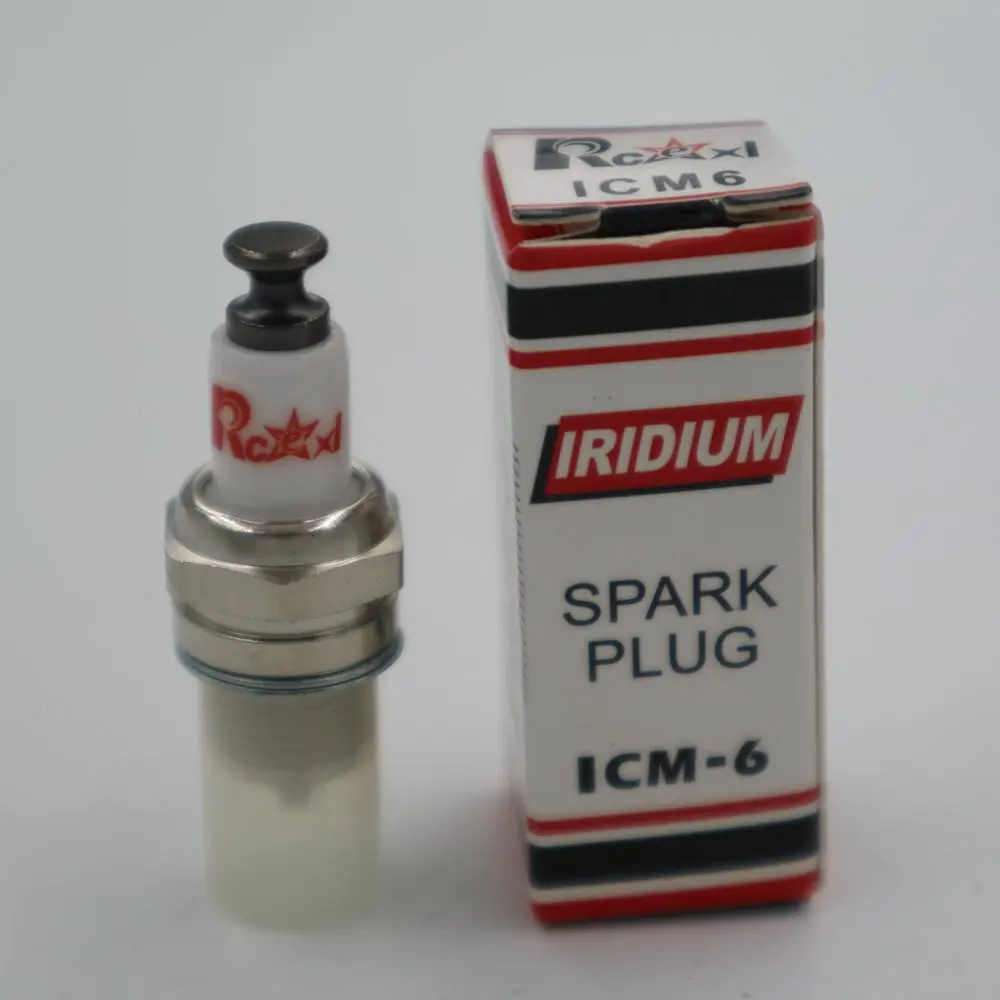 Rcexl ICM6 CM6-10mm иридиевая Свеча зажигания для газового двигателя DLE20/20RA/30/RA/40/55/55RA/60, DLE111, DLA56, DLA32, DLA112, EME55