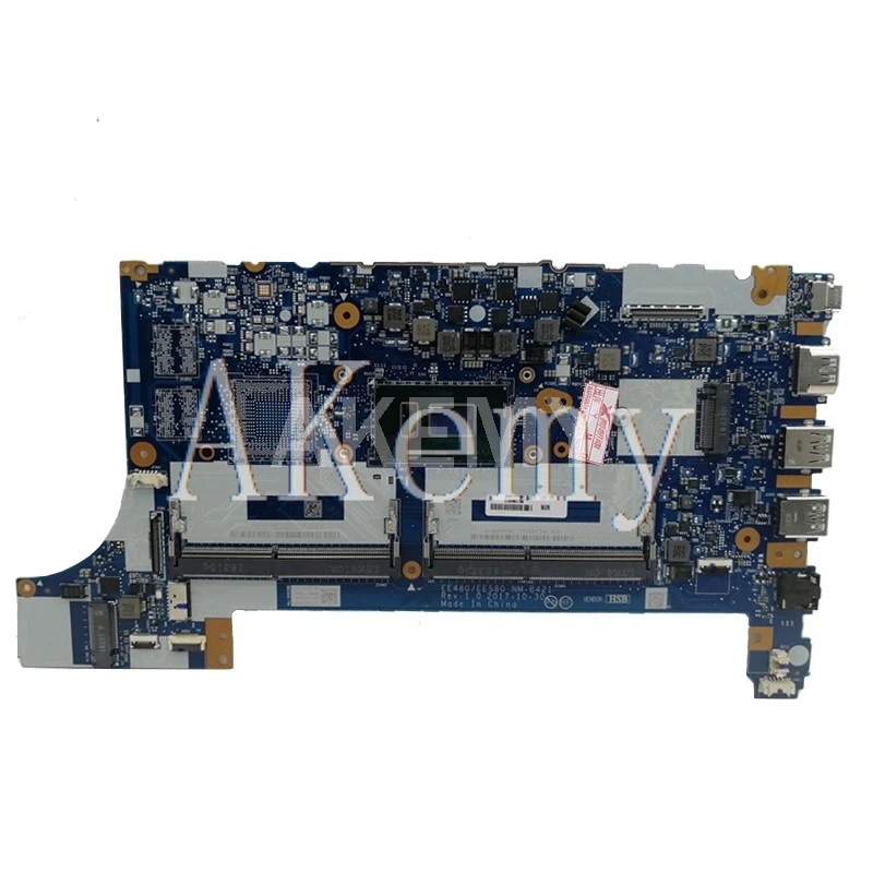 Verkaufen EE480 EE580 NM-B421 Für For Lenovo ThinkPad E480 E580 Laptop Motherboard 100% Arbeit W/ I3-7100 CPU