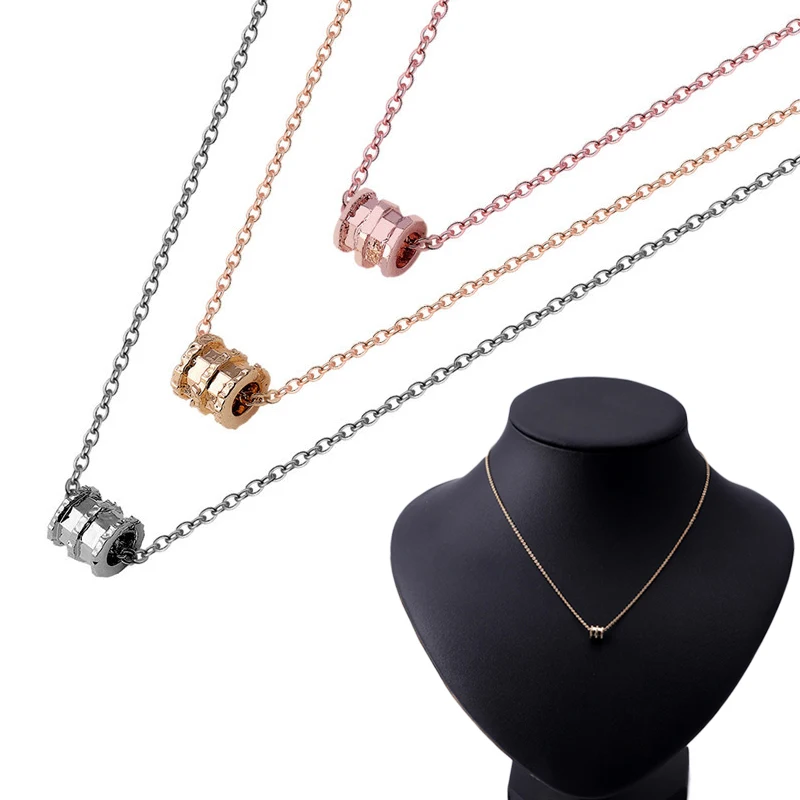 Женское Ожерелье цепочка цилиндр кулон простые украшения подарки магазин NYZ |