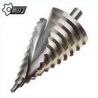 1 шт. 6-60 мм пагода сверло шестигранное Сверло HSS электроинструменты спиральные рифленые металлические стальные ступенчатые сверла сверло развертка сверление