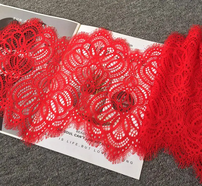 Кружевная ткань ширина 23 см длина 3 м для рукоделия | Дом и сад