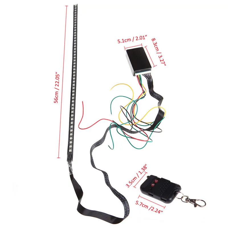 YAM Новинка 1 шт. 48 SMD 5050 светодиодный RGB-сканер автомобильный стробоскоп с