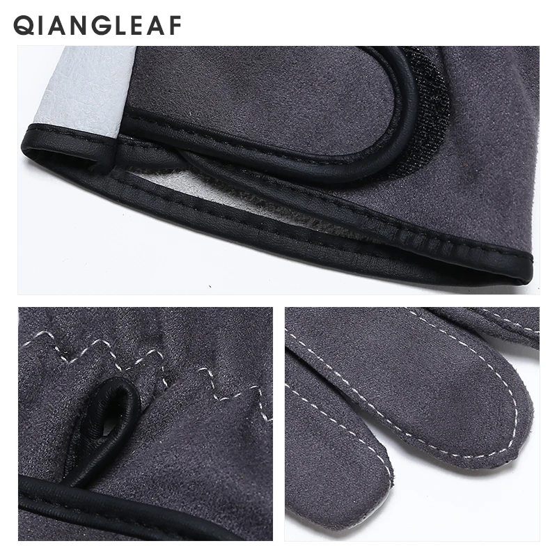 QIANGLEAF мужские кожаные защитные перчатки высокого качества рабочие для механиков