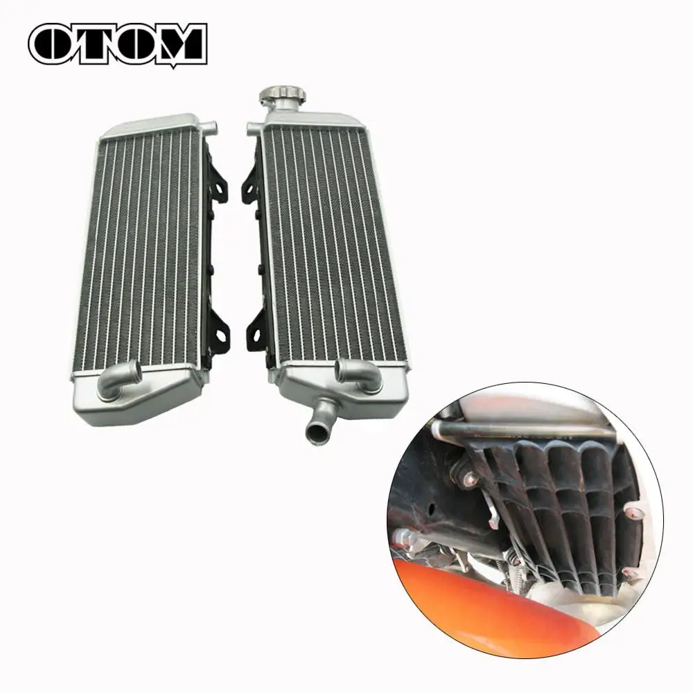 

OTOM Motorcycle Aluminum Radiator Dirt Bike Motocross Engine Water Tank Cooler For KTM SX XCW EXC XC HUSQVARNA TC FX TX 125-350
