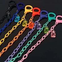 candy color acrylic chain glasses mask lanyard color bear lanyard anti lost and anti leak artifact animation derivatives