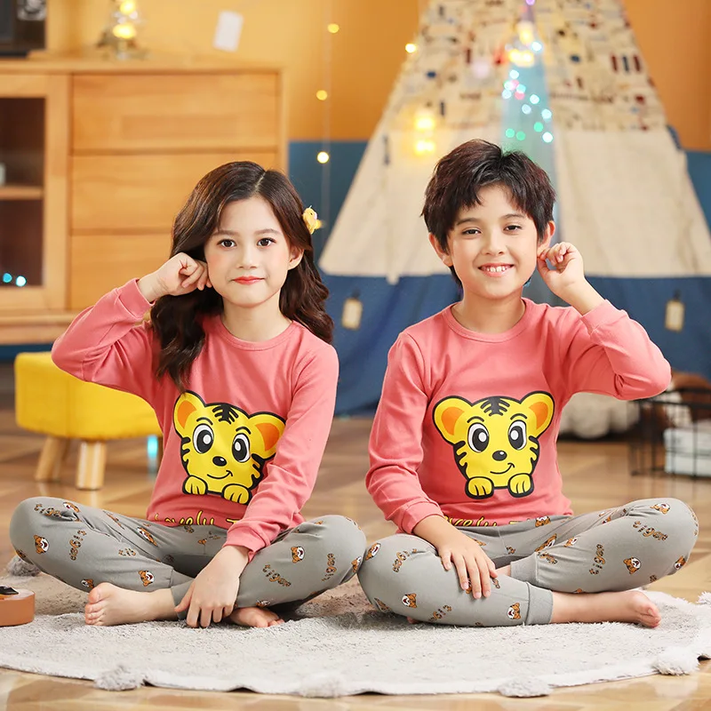 

Детская одежда, Мультяшные ночные пижамы для девочек и мальчиков, Осенние пижамные костюмы, одежда для маленьких девочек, пижамы с единорог...