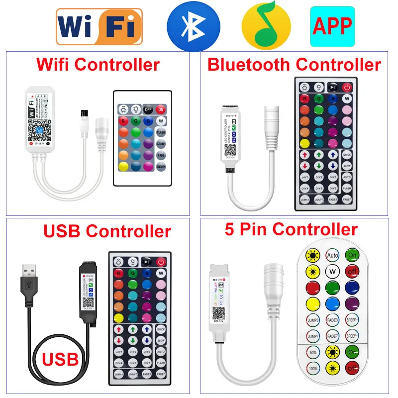 WI FI Bluetooth светодиодный контроллер ИК пульт дистанционного управления музыка