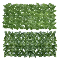 garden artificial leaf privacy fence roll wall landscaping fence privacy fence screen outdoor backyard balcony fence w0