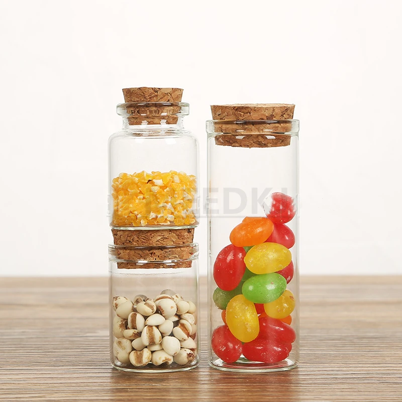 Мини-бутылка желаний 5 шт. маленькая пустая прозрачная стеклянная бутылка с