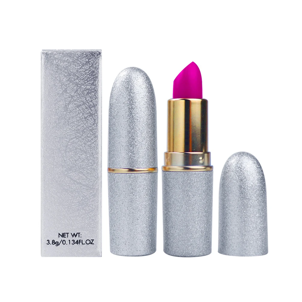 

8 Color Fashion Silver Bullet Matte Lipstick Private Label Long Lasting Color Autumn and Winter Moisturizing Lipstick