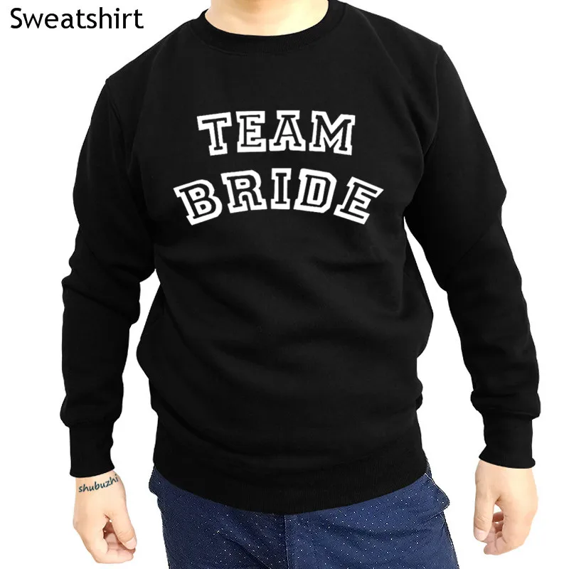 

drop shipping Team Bride Groom shubuzhi men o-neck sweatshirt autumn fashion o-neck brand hoodies casual long sleeve hoody