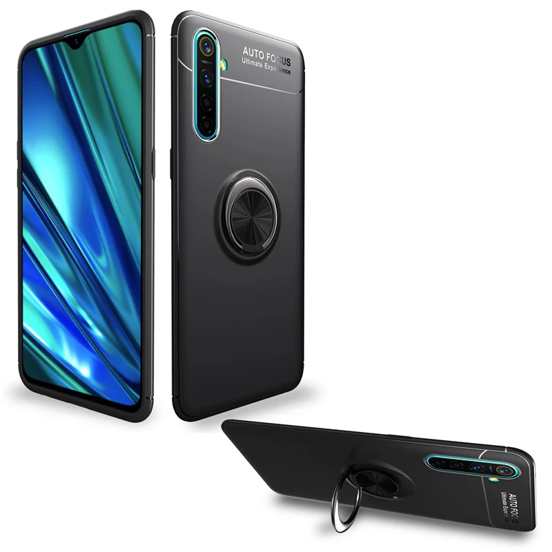 Чехол для телефона OPPO Realme XT X2, кольцо-держатель для пальца, броня, задняя крышка для OPPO Realme XT X2 K5, мягкий силиконовый матовый ударопрочный корпус