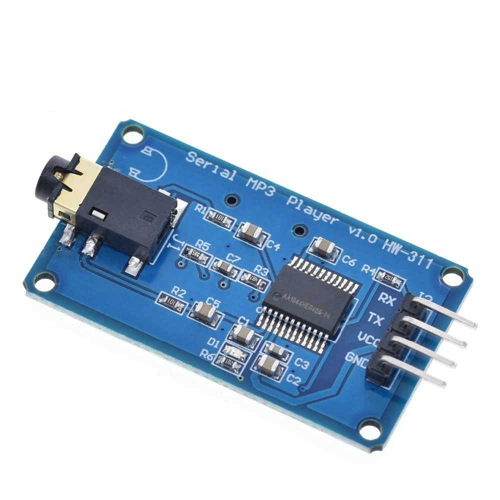 Модуль последовательного управления TZT YX6300 YX5300 UART MP3 музыкальный плеер модуль для