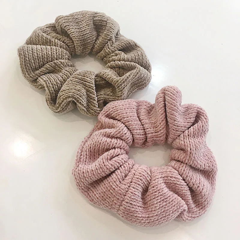Модные трикотажные резинки для волос женщин и девушек эластичные вязаные