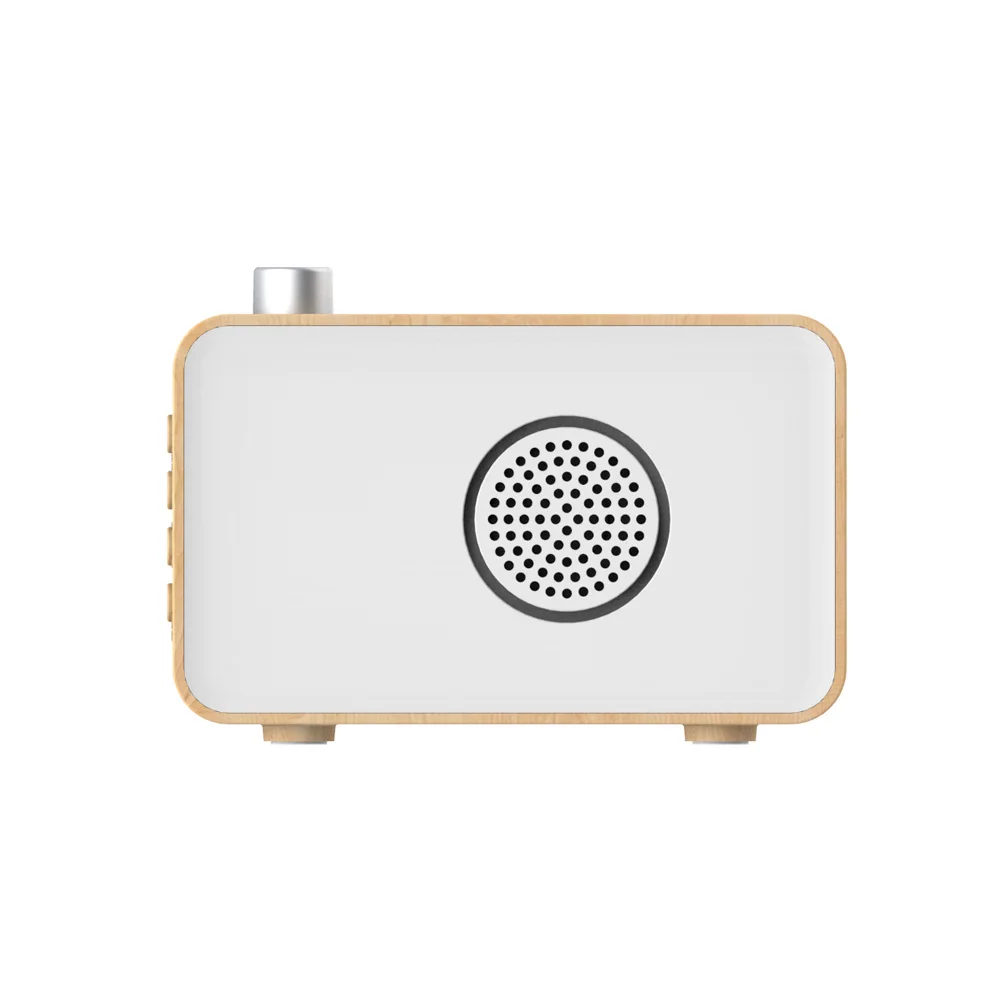 Laiyiqi деревянные bluetooth колонки часы со светодиодным дисплеем экран радио reveil мини