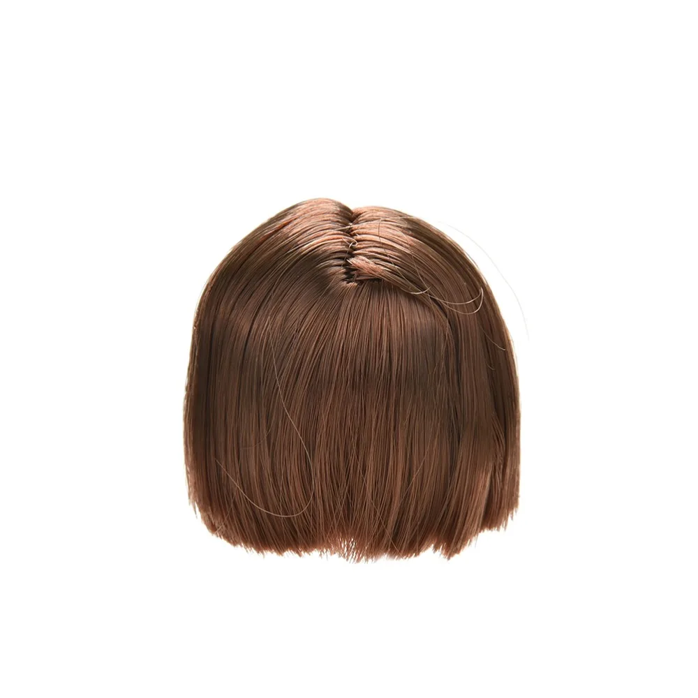 

1 шт. модные льняные короткие волосы Кукольная голова студенческие головы парики для