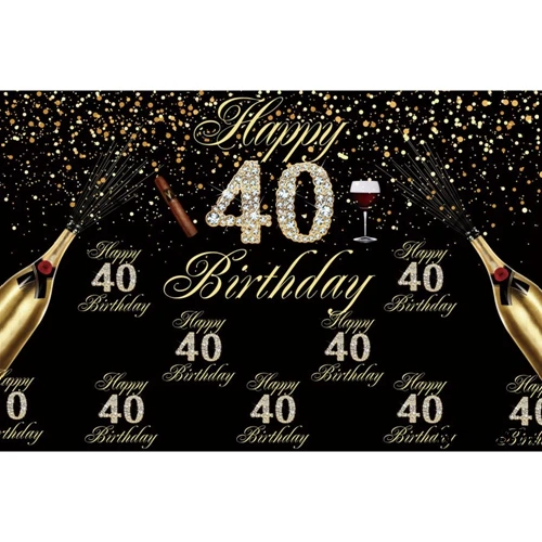 Yeele Happy 30th 40 50 60 70 80 90 день рождения фон Золотой горошек вино пользовательские виниловые фотографии фон баннер Фотофон - Цвет: NZY06974