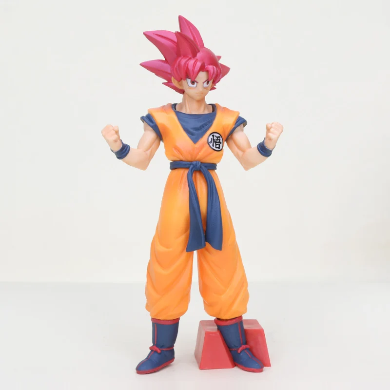 goku opp bag 24 см для костюмированной вечеринки по японскому аниме «Драконий жемчуг зет Супер Saiya рыжие волосы Гоку Choukokubuyuuden BROLY Статуя Рисунок Broli Коллекция игрушечных кукол подарки - Цвет: goku opp bag