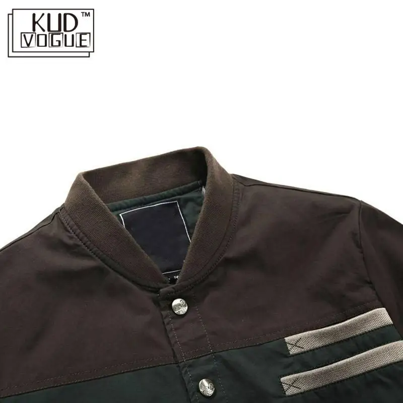 Куртка мужская осенне-зимняя с воротником-стойкой из хлопка | Мужская одежда