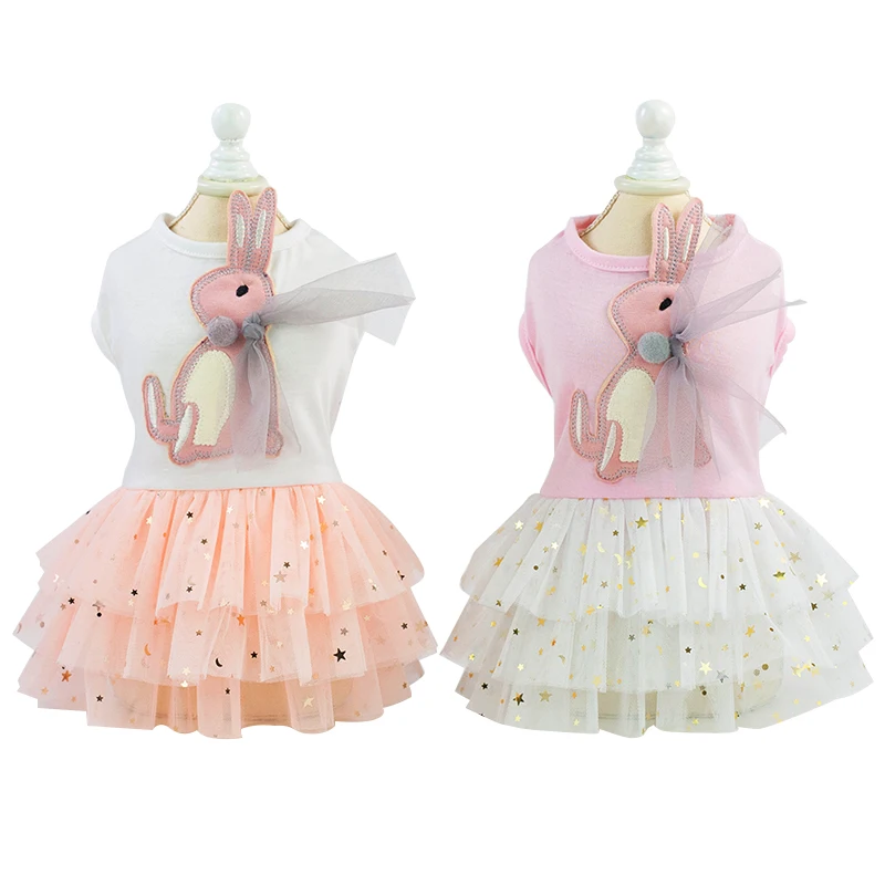 Одежда для собак платье юбка модное пальто питомцев милое принцессы с кошкой