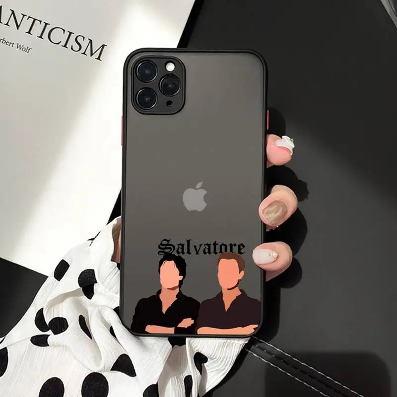 

the Vampire Diaries TV show luxury Phone Cases coque matte transparent For iphone 7 8 11 12 plus mini x xs xr pro max cover